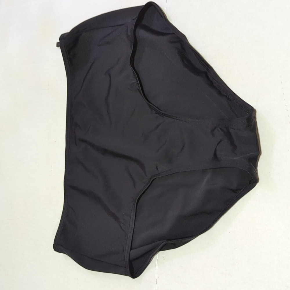 Fit 4U Women's Black Bathing Suit Bottoms Size 14